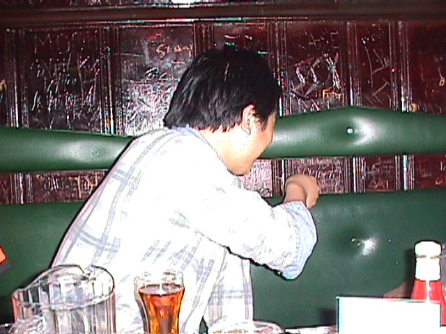 Is he watching XXX movie?